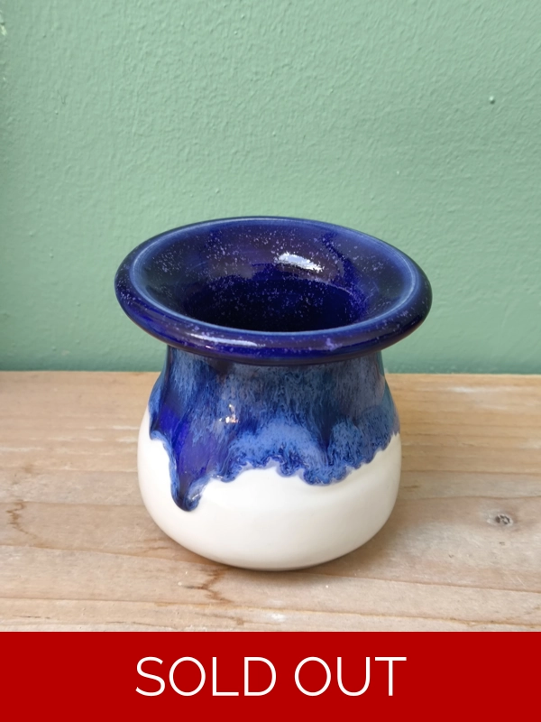Blue Waterfall Small Vase